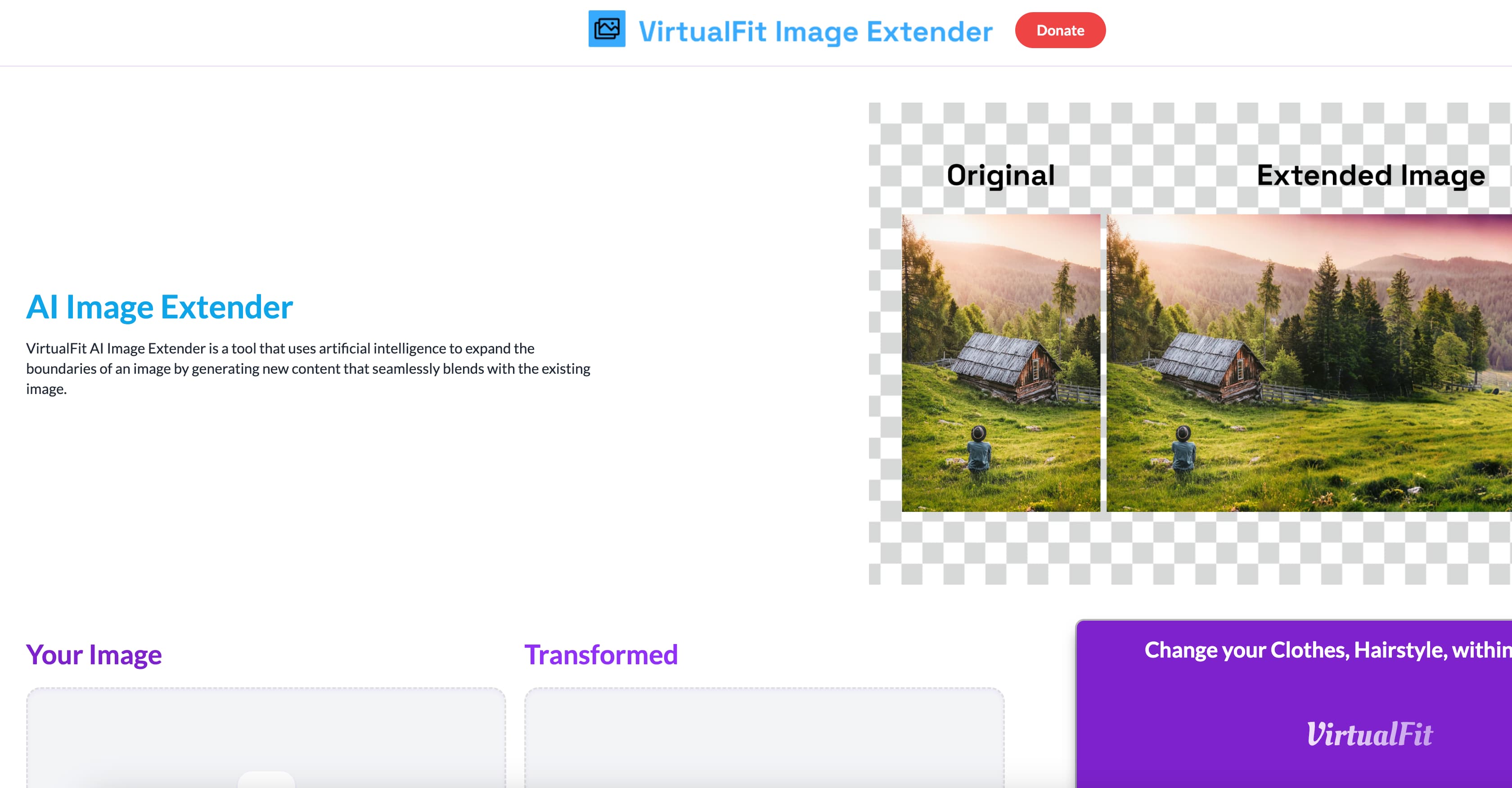Free AI Image Extender