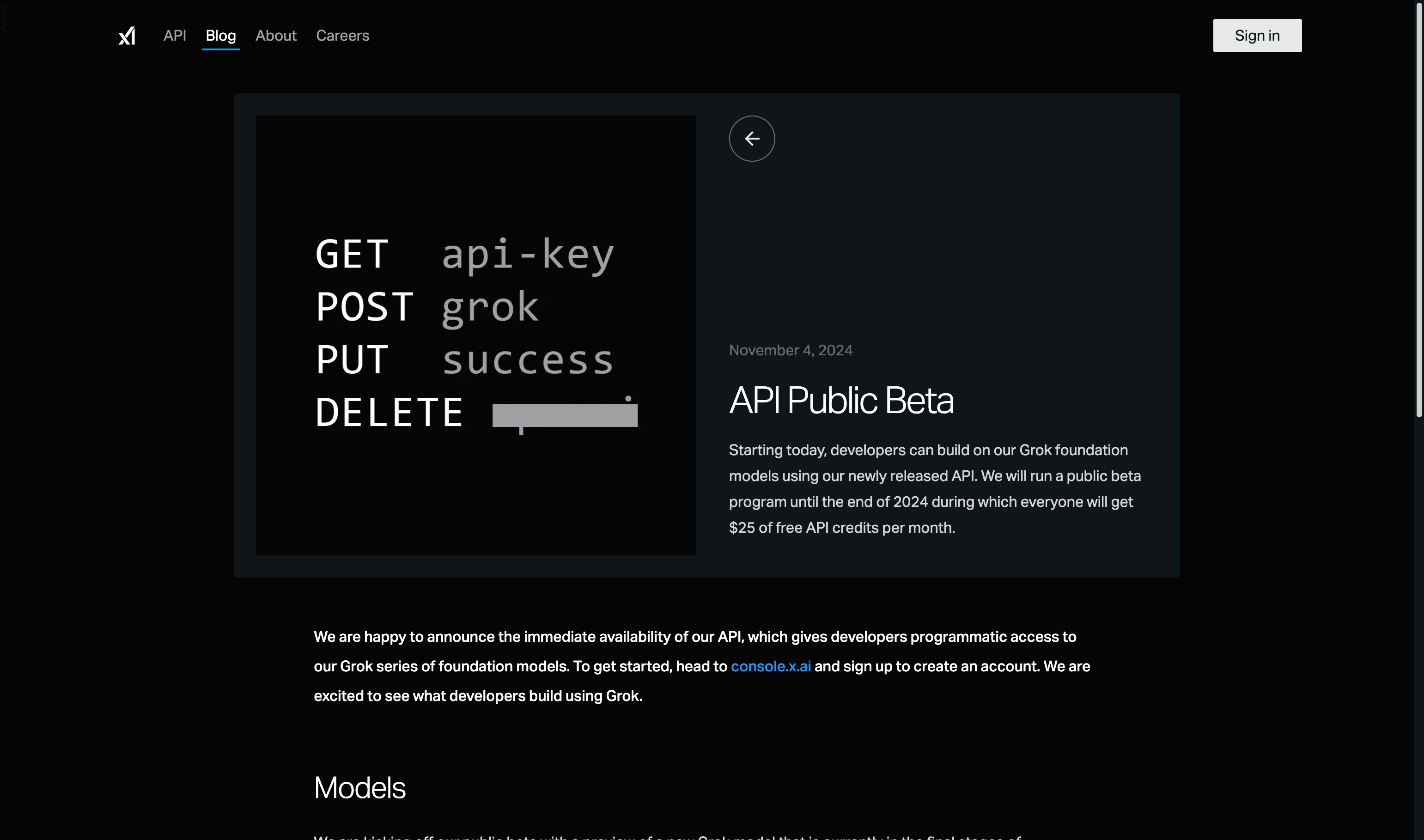 Xai API