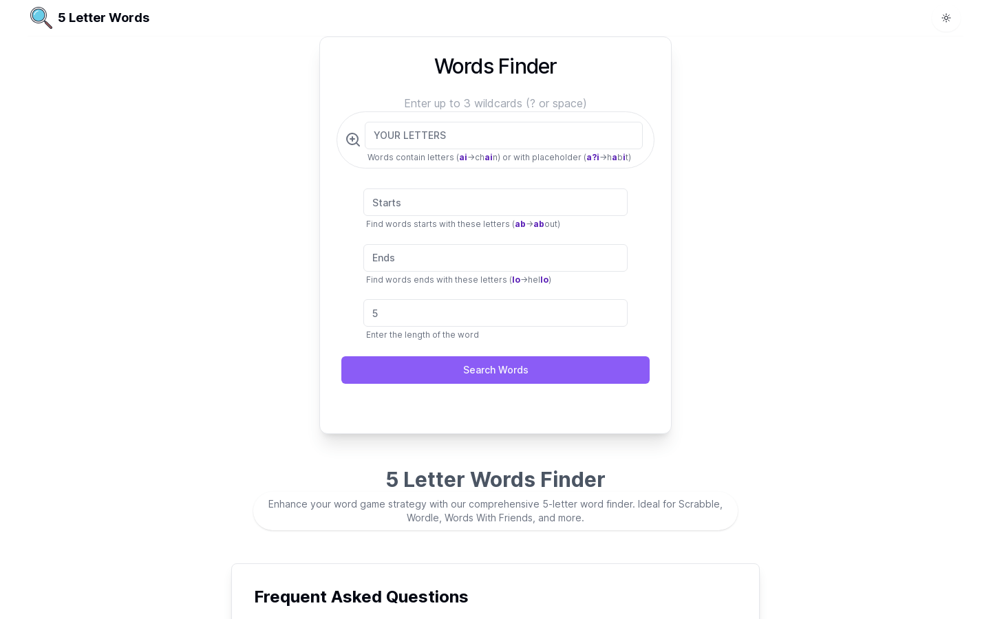 5letter Words
