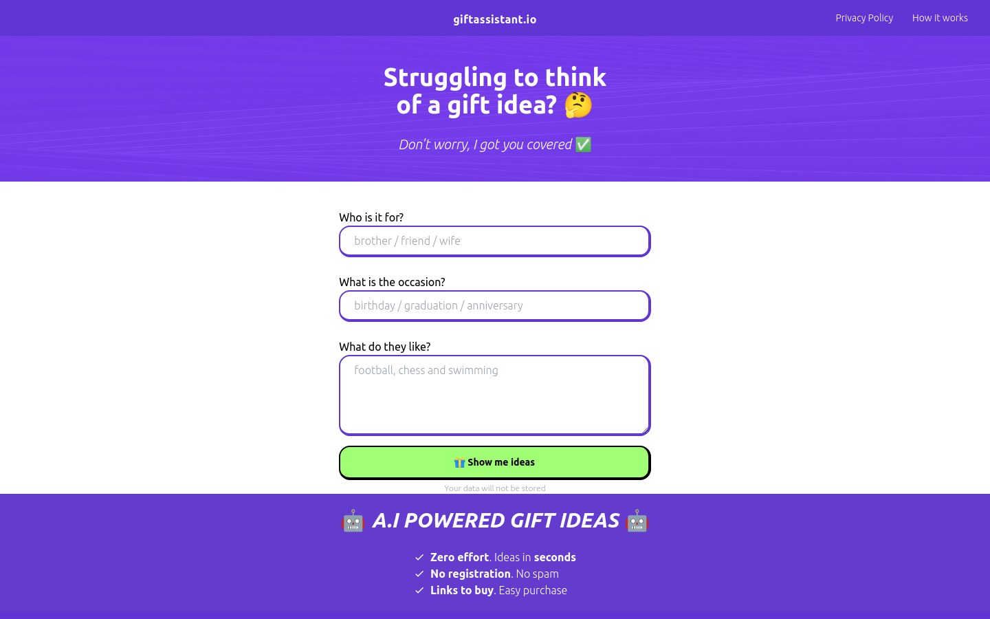 Giftassistant