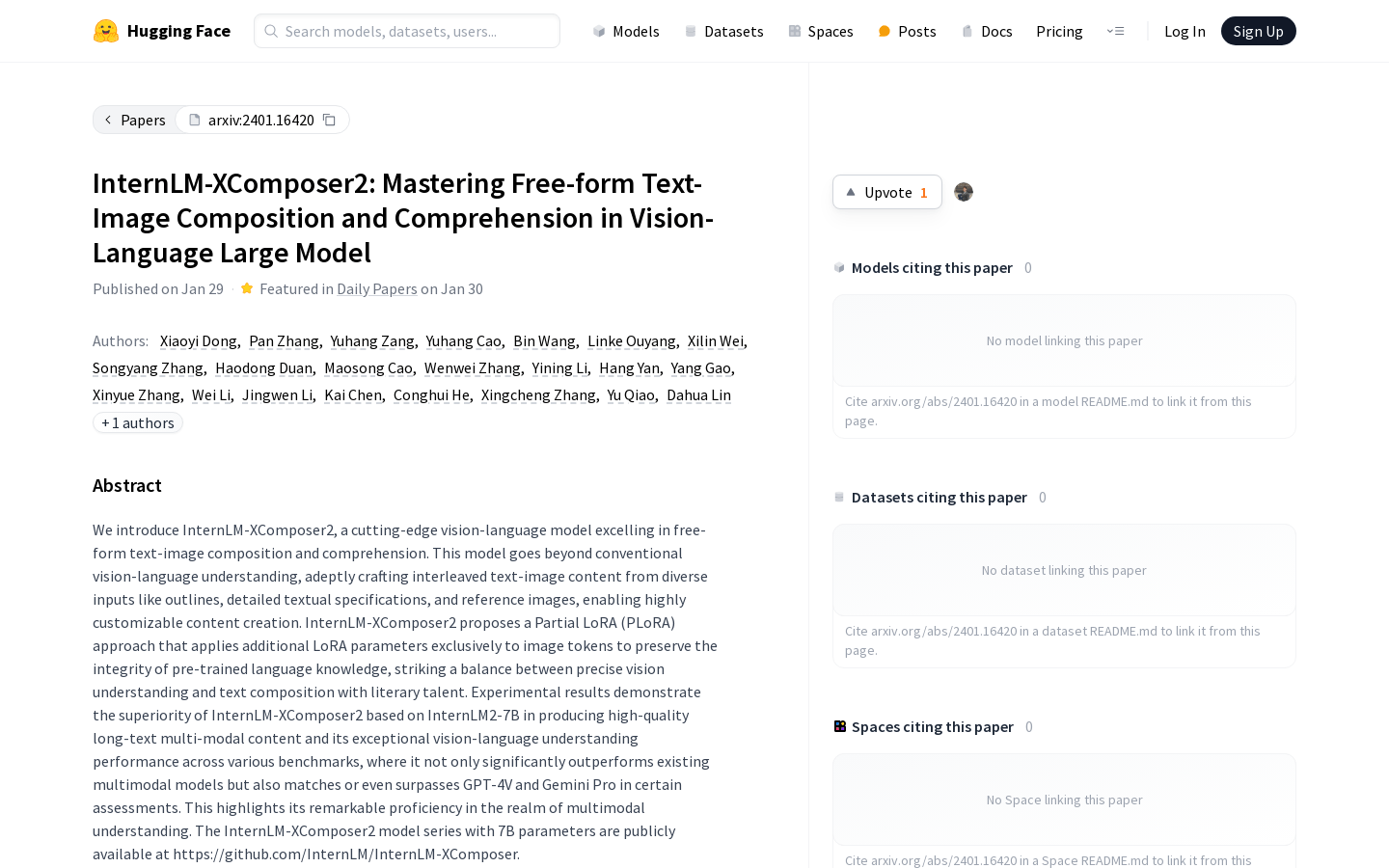 Internlm XComposer2
