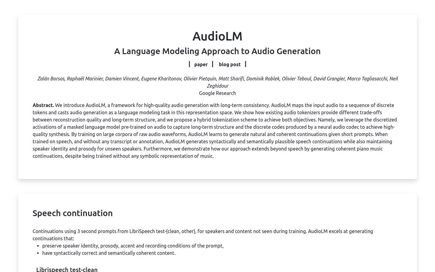 Audiolm