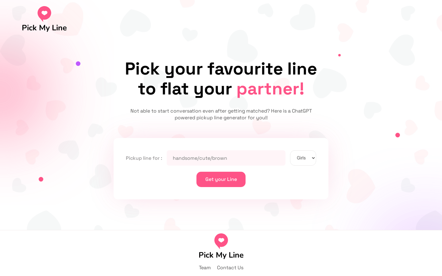 Pick My Line