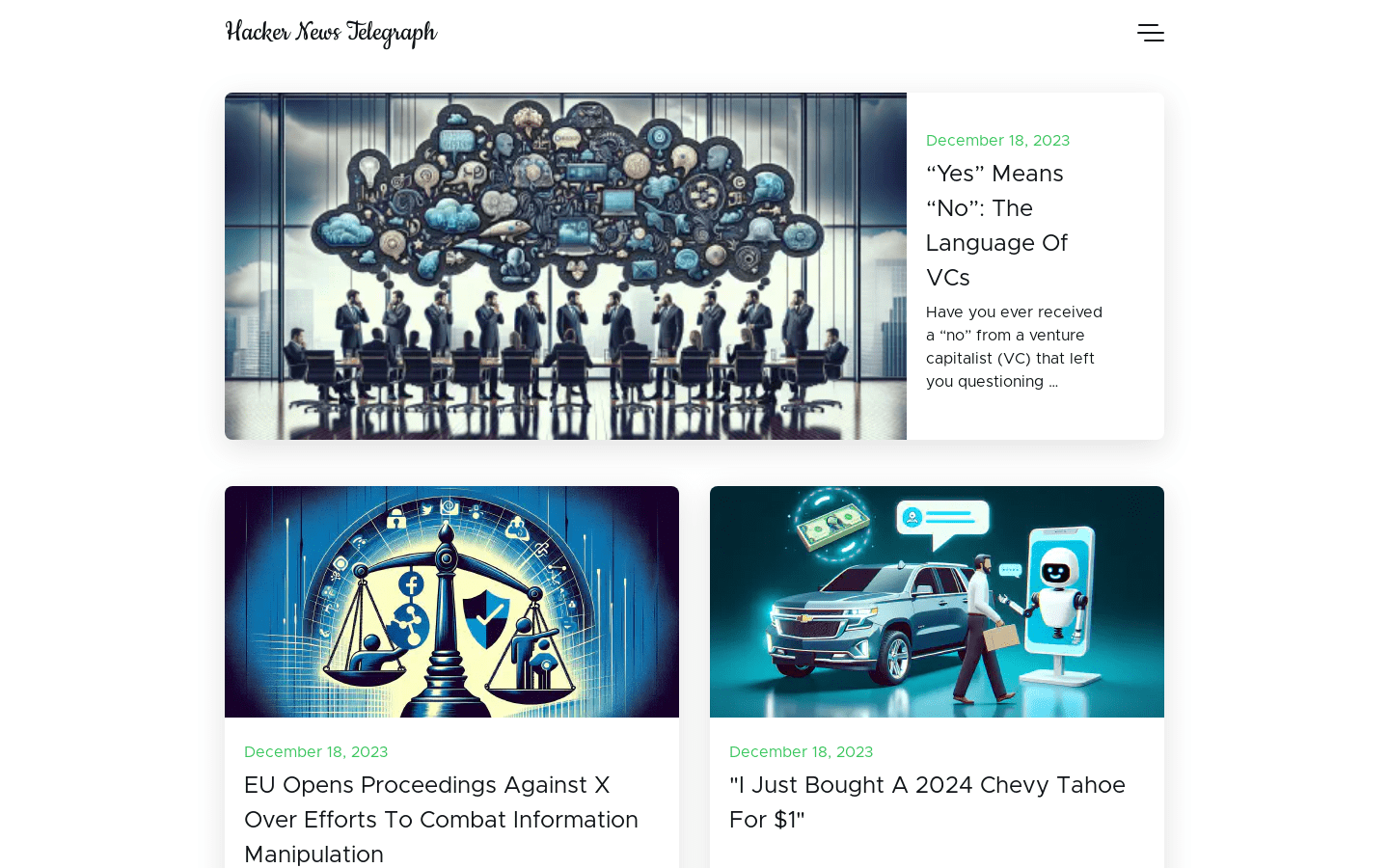 Hacker News Telegraph