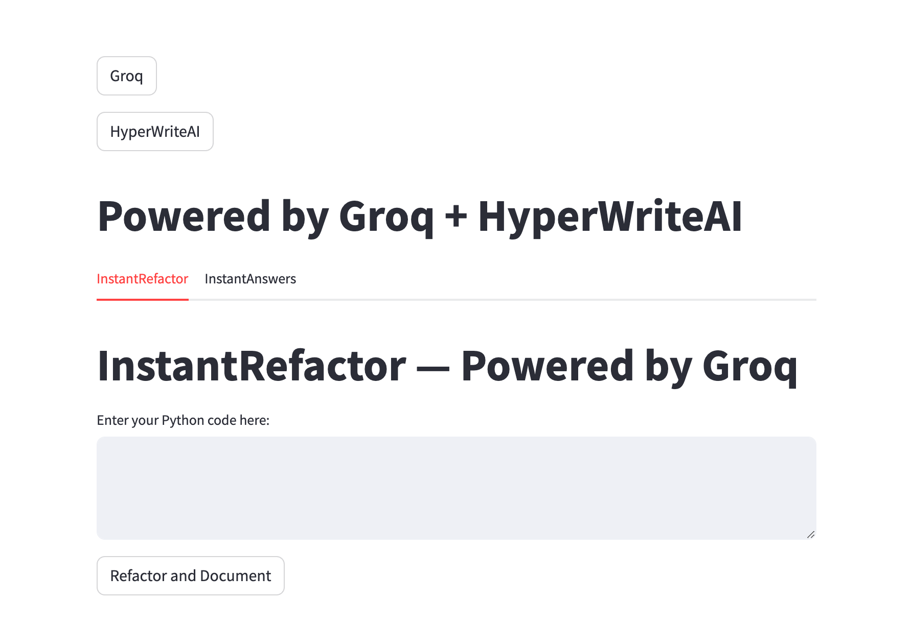 Instant Refactor
