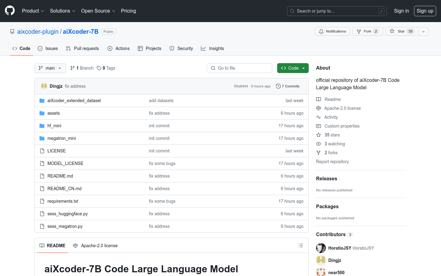 Aixcoder 7B