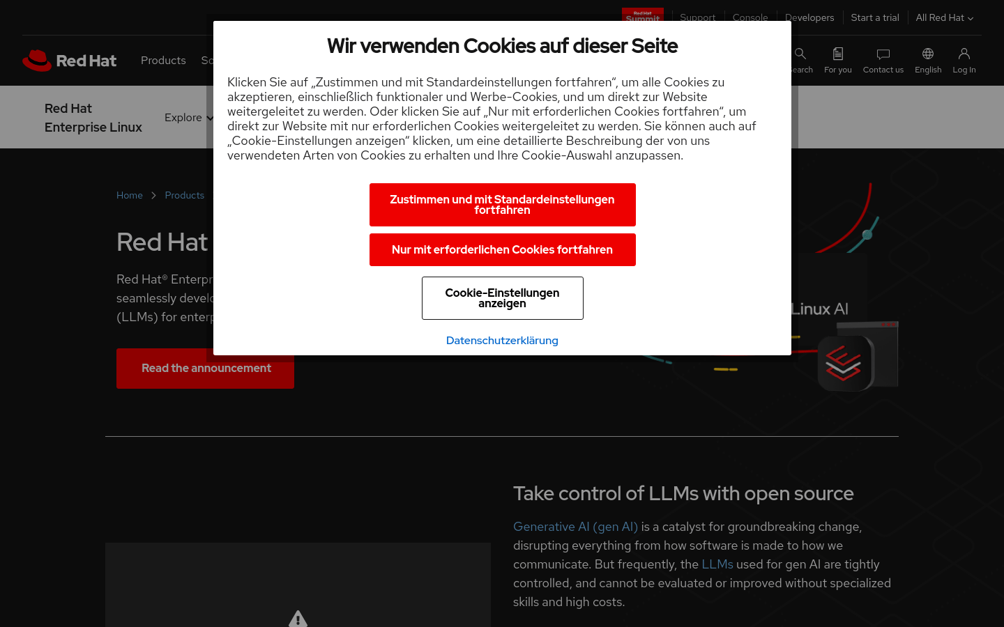 Red Hat Enterprise Linux AI