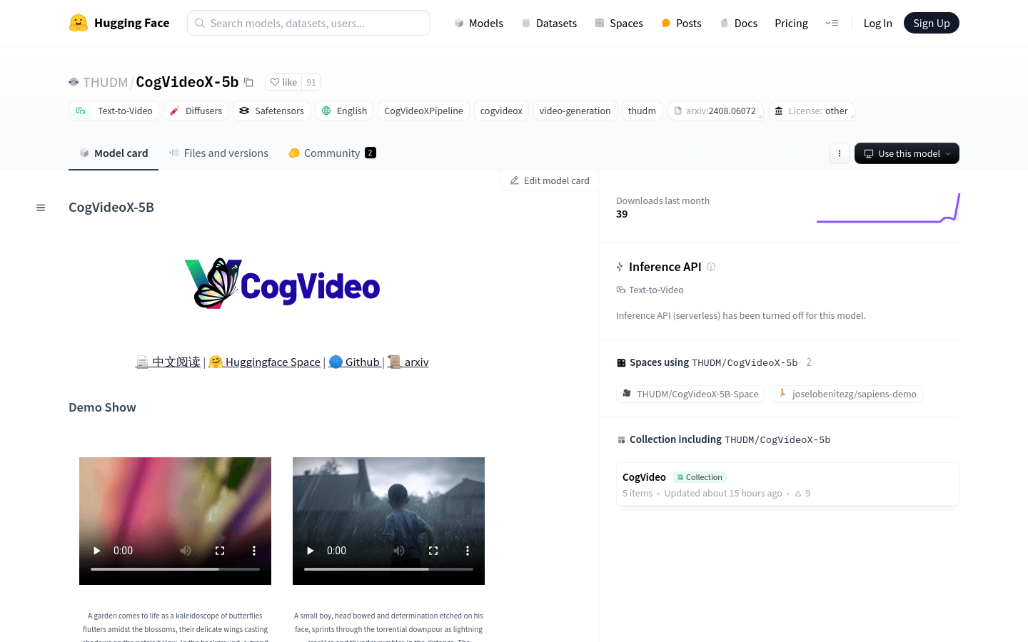 Cogvideox 5B