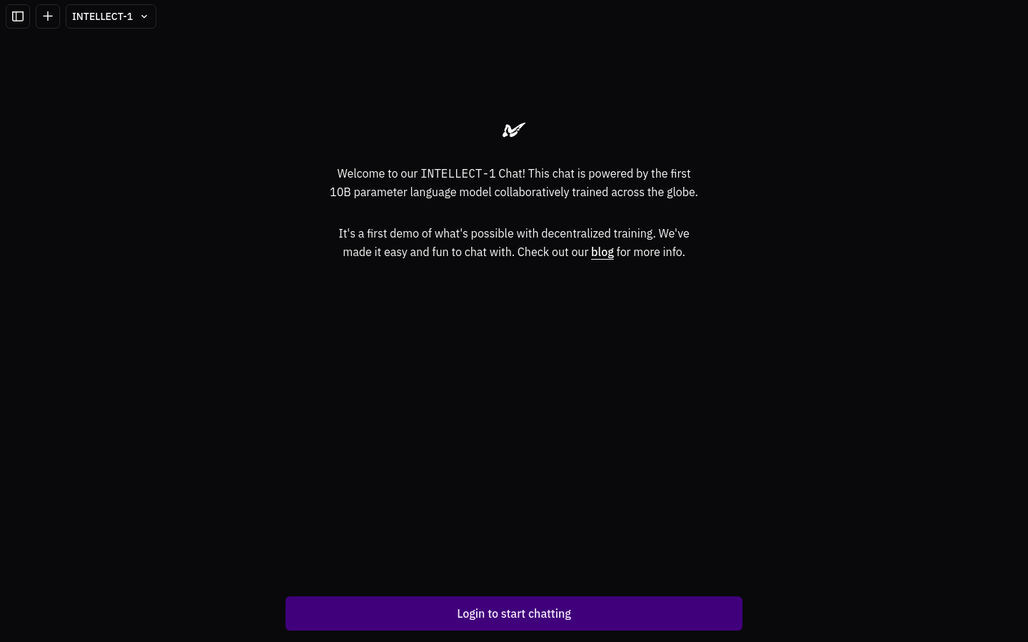 INTELLECT 1 Chat