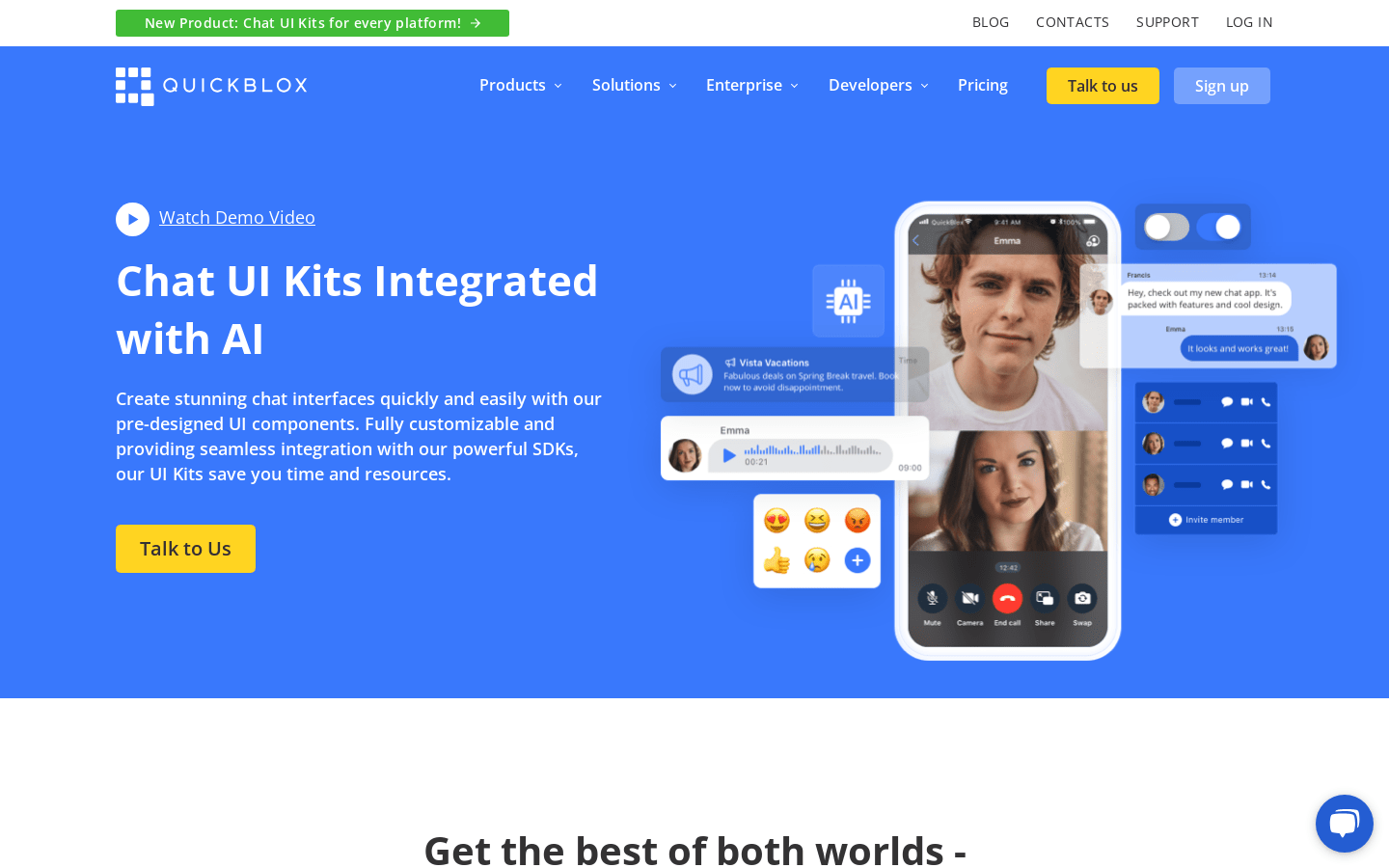 Quickblox Chat UI Kits