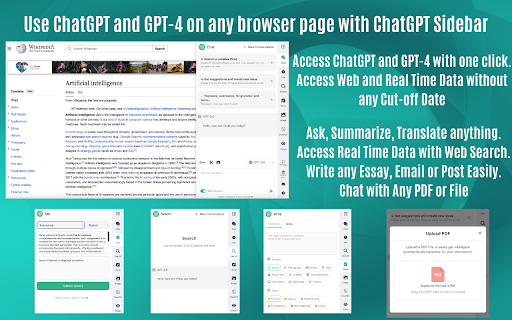 Chatgpt Sidebar & GPT 4 Vision&Gemini|AITOPIA