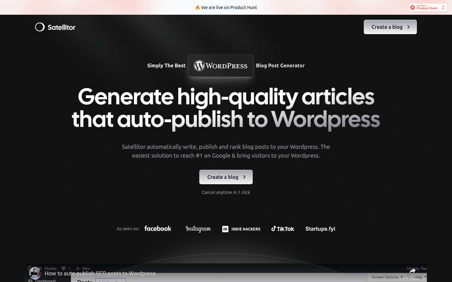 Satellitor For Wordpress