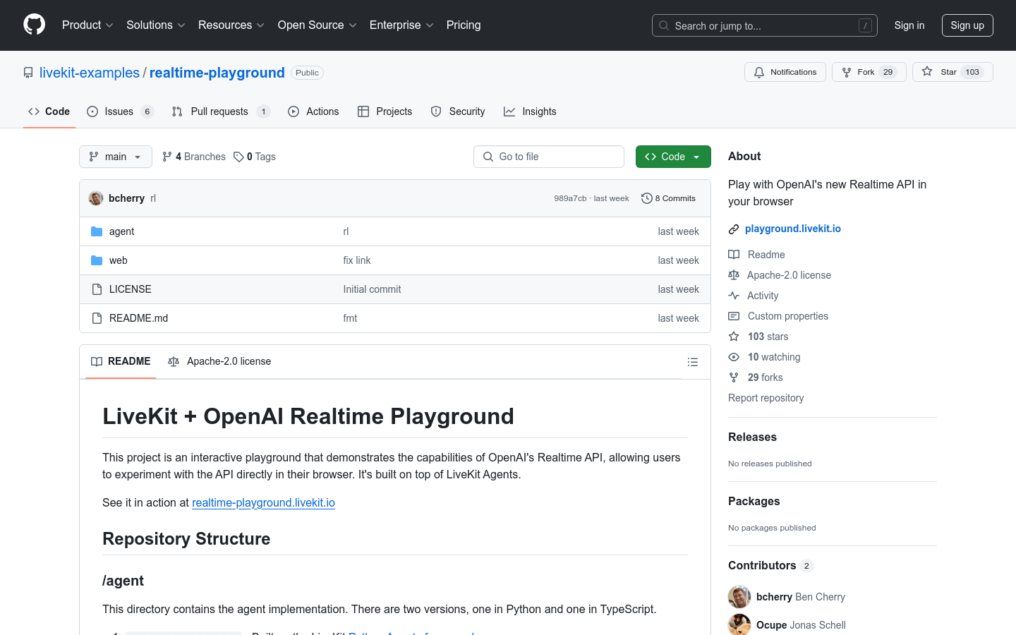 Realtime Playground
