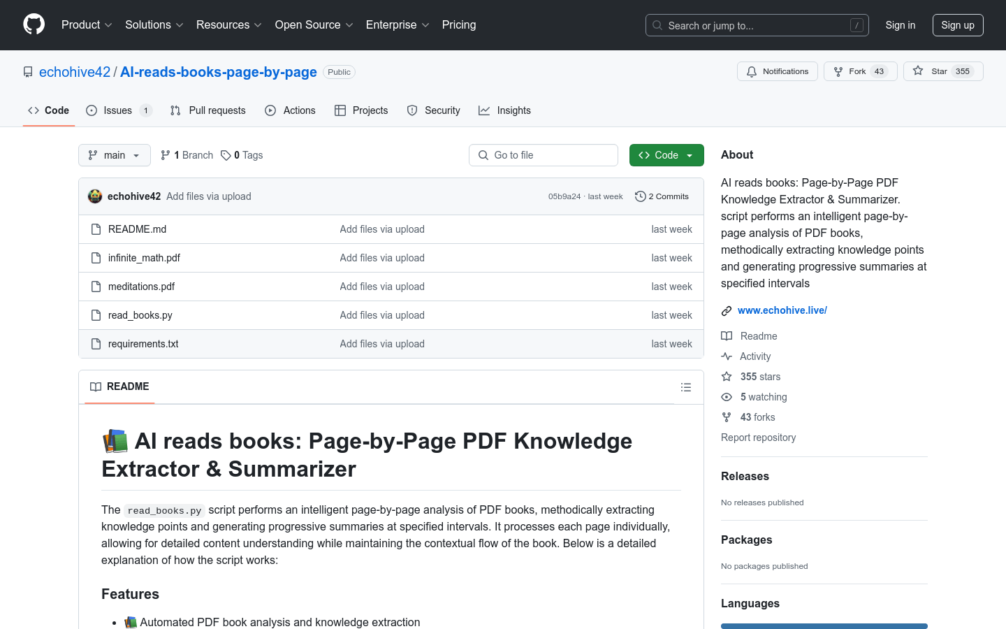 AI Reads Books Page By Page
