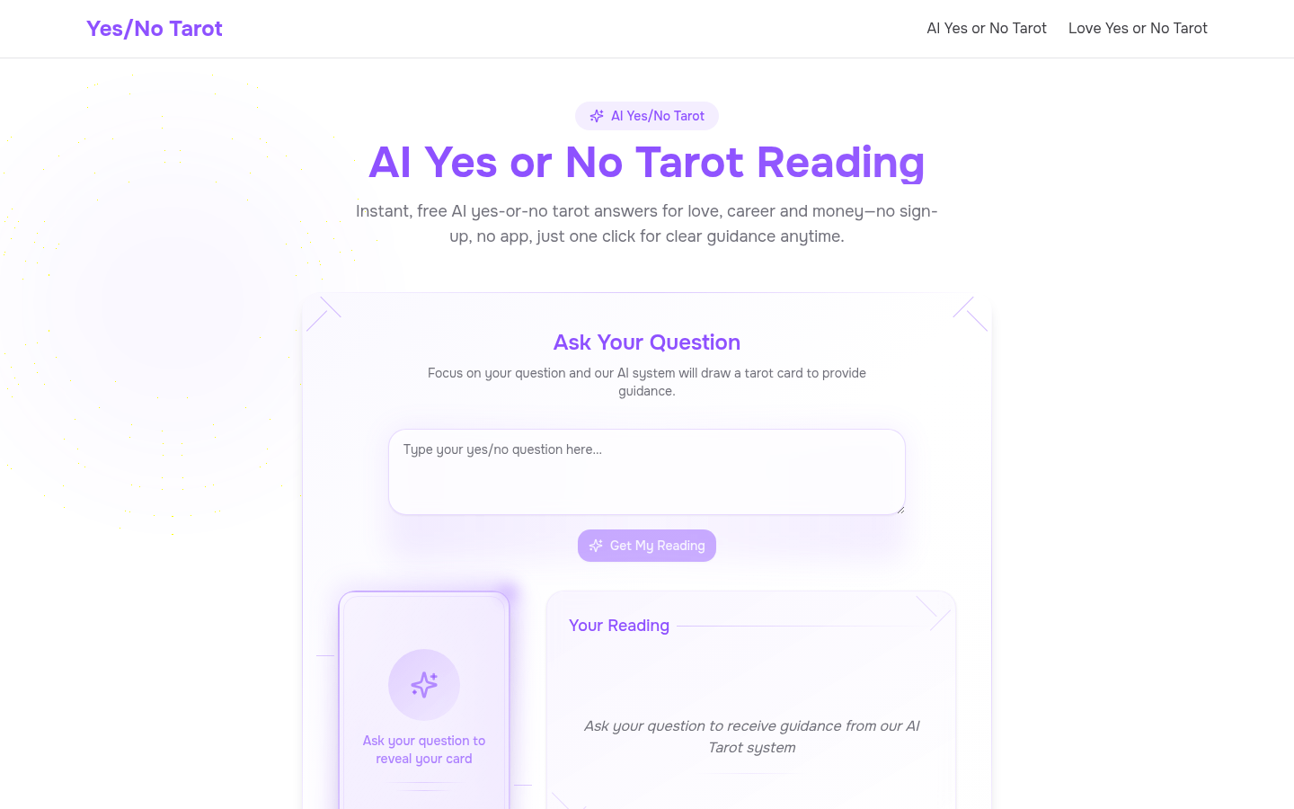 AI Yes No Tarot