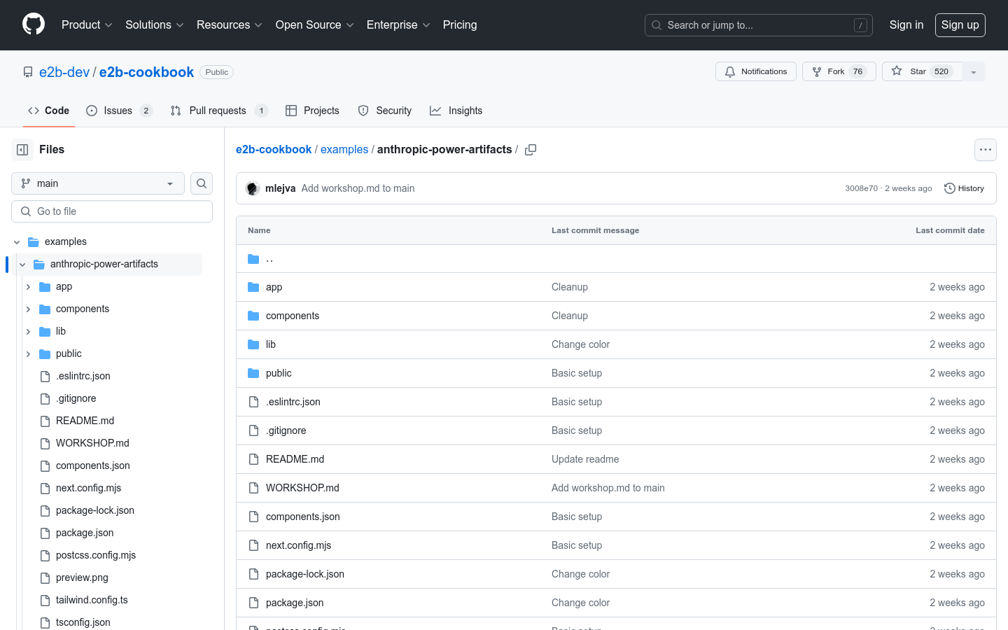 Anthropic Power Artifacts