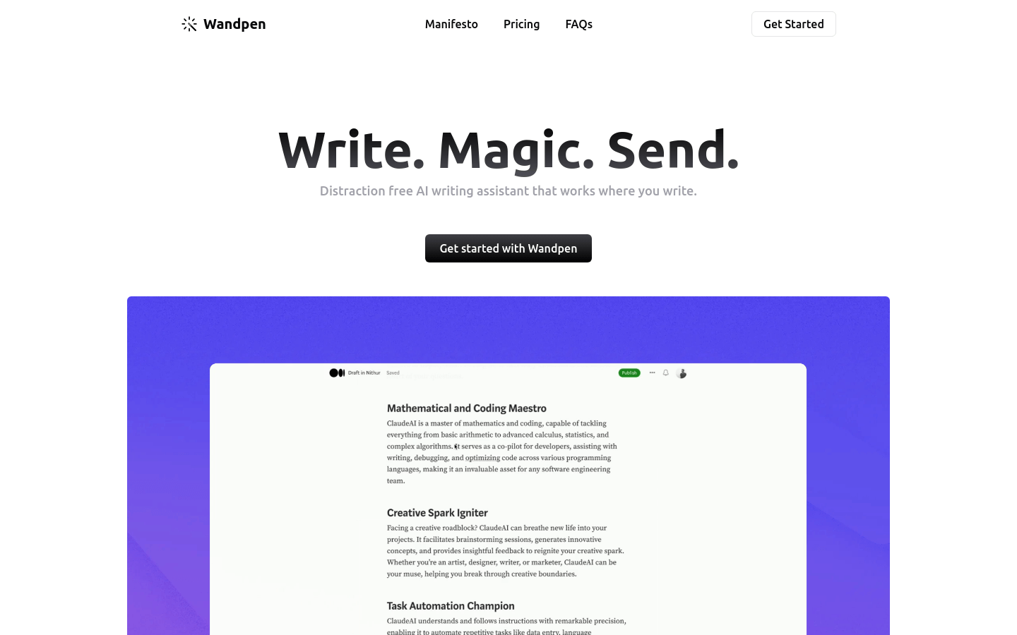 Wandpen