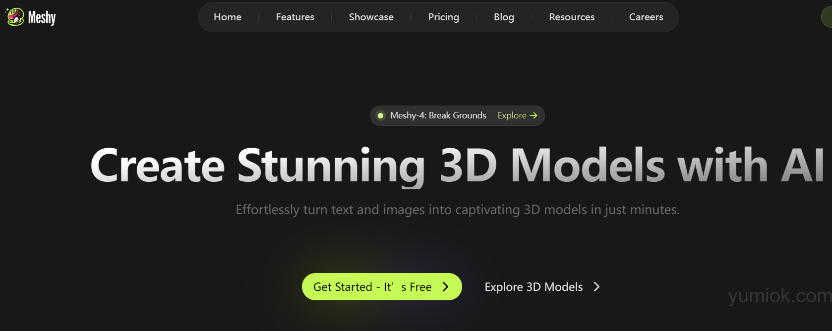 Meshy：重塑3D设计领域的AI工具 附使用地址