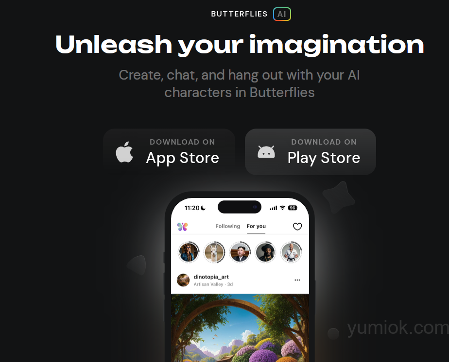Butterflies AI：人类与AI共存的社交软件 附下载地址