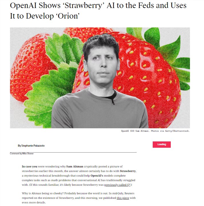 AI界的推理大师！OpenAI的“草莓”熟了，"GPT-5猎户座"即将闪耀登场