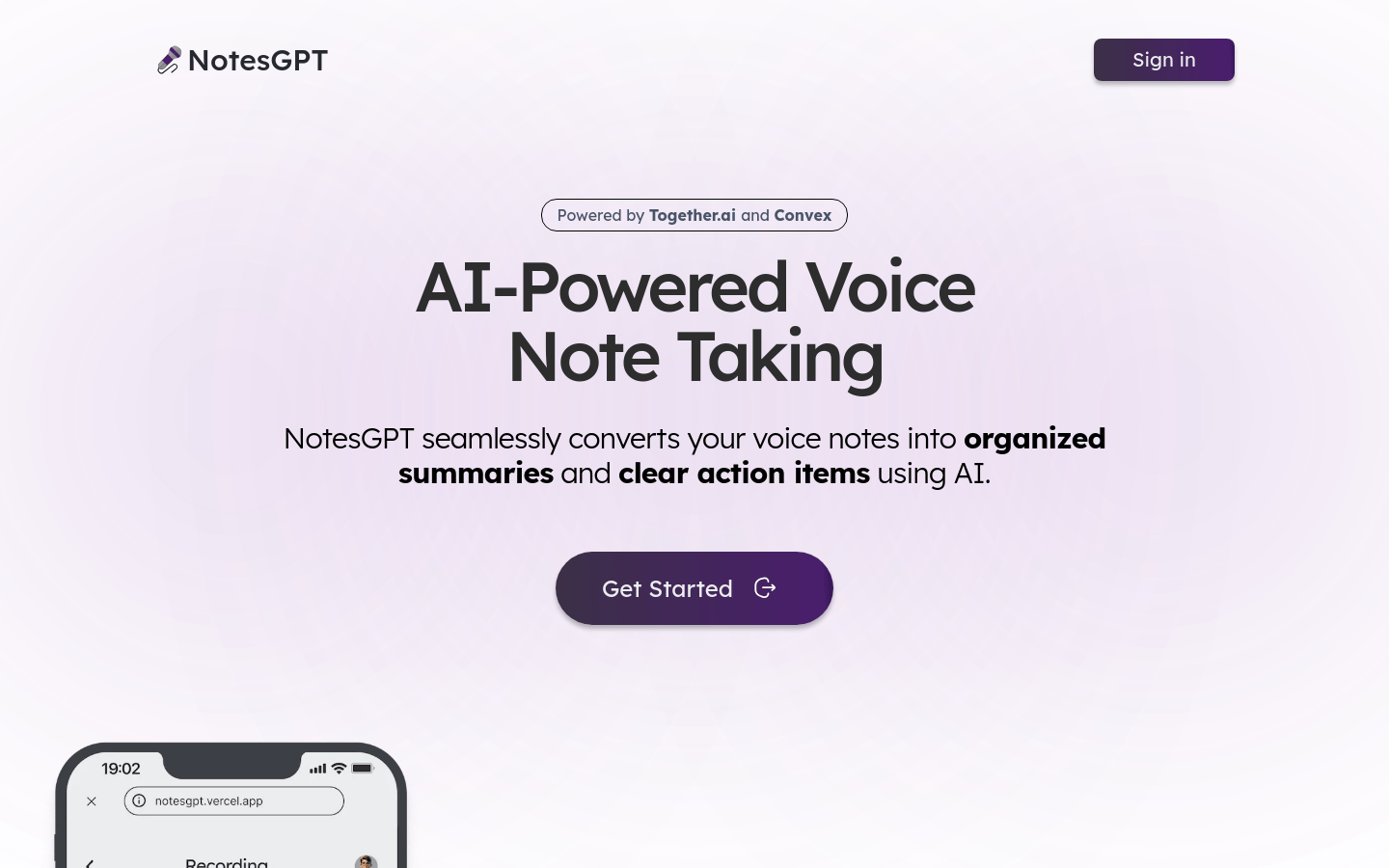 NotesGPT语音笔记应用：高效记录会议、讲座及个人想法的AI神器
