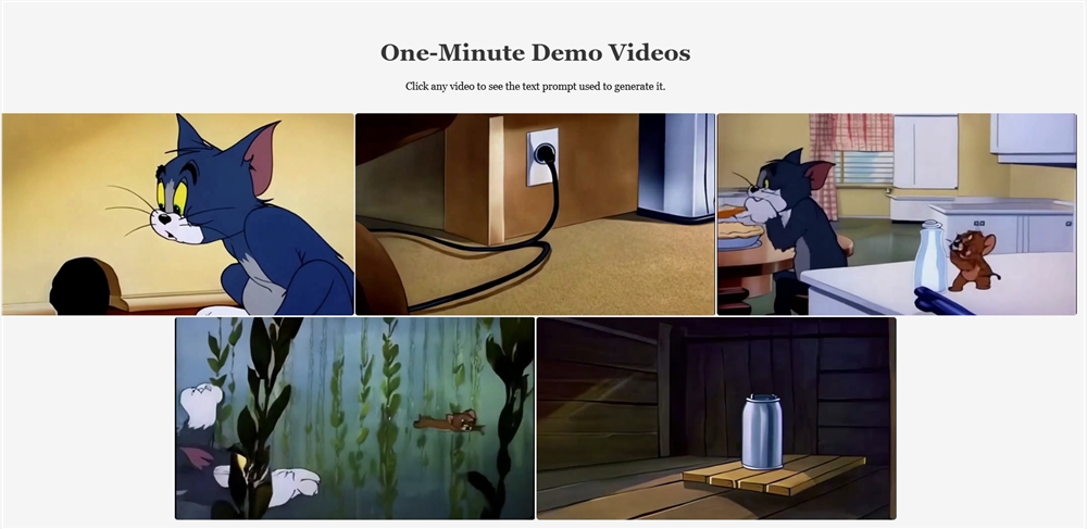 AI视频生成技术TTT：可直出一分钟完整猫和老鼠动画 无需编辑、拼接
