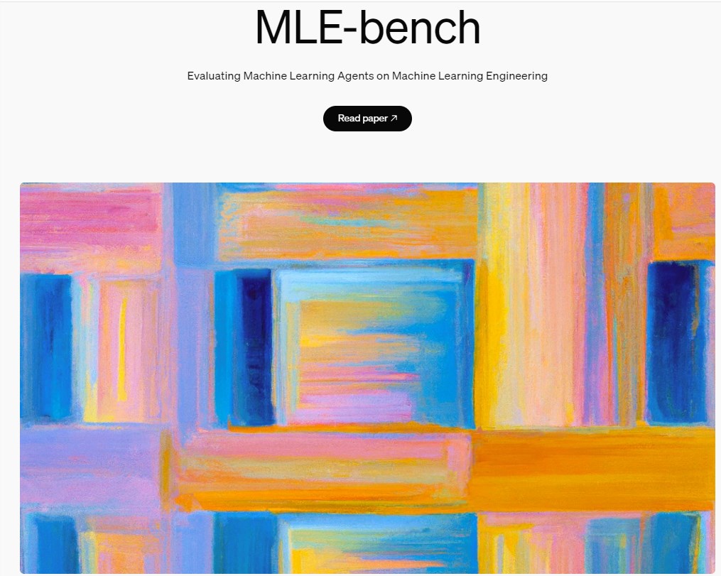 OpenAI发布AI智能体的评测集：MLE-bench