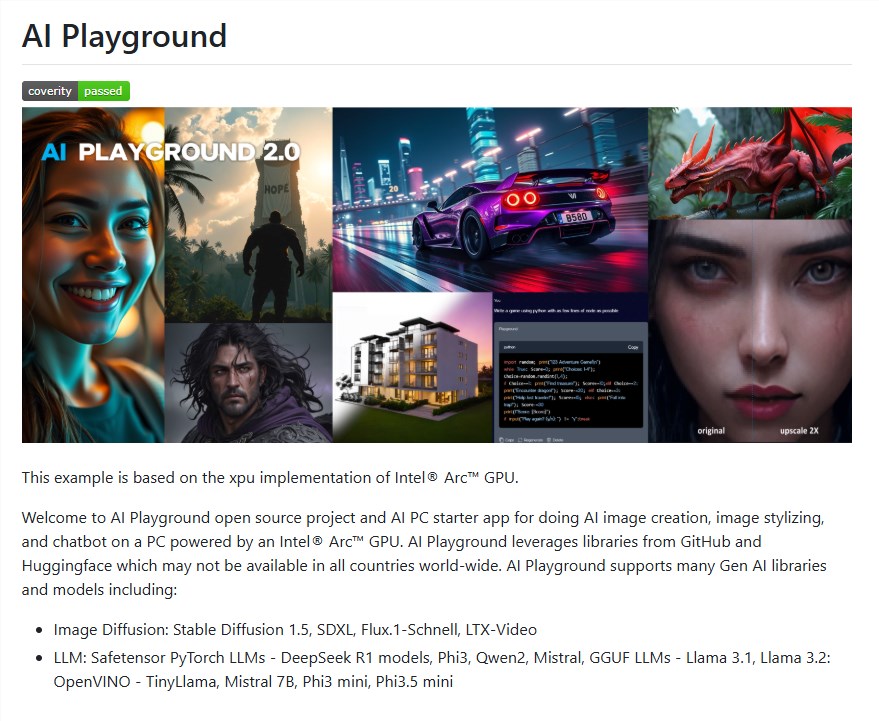 Intel开源AI Playground，Arc GPU赋能本地AI模型运行新体验