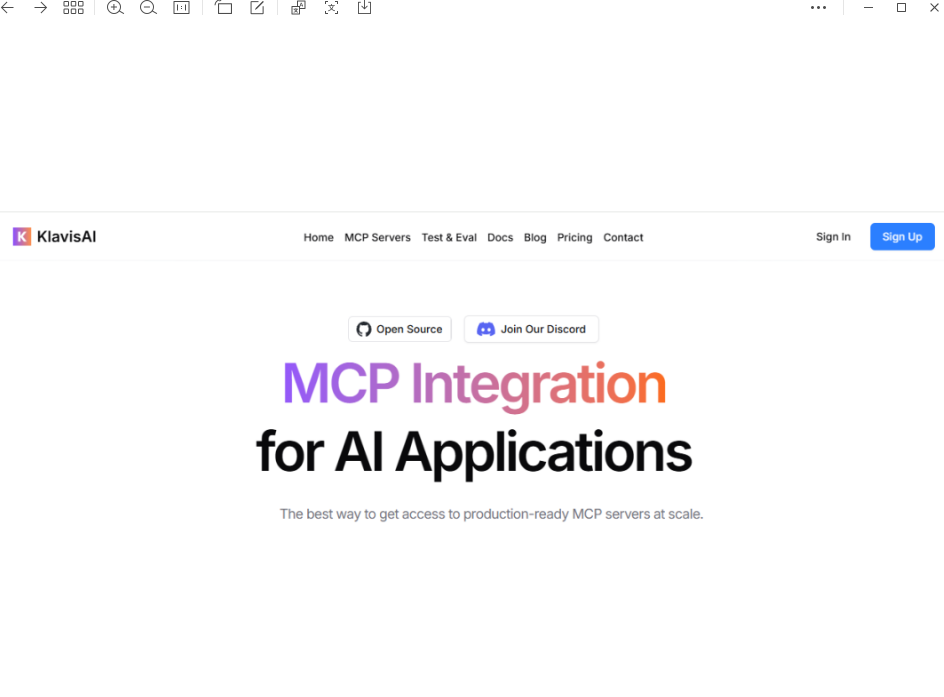  Klavis AI 推出开源 MCP 集成，支持大规模用户和自定义工具
