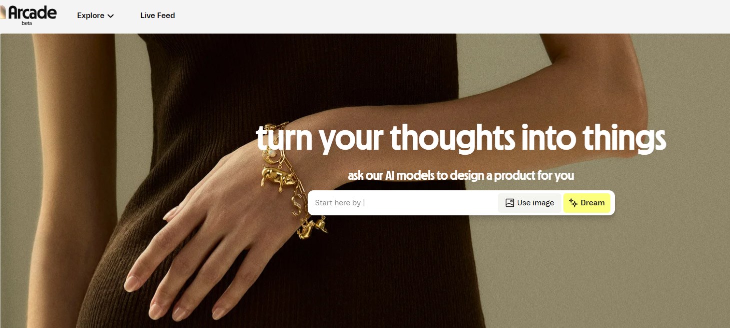 用AI创造独特珠宝，Arcade让每个人都能成为珠宝设计大师！