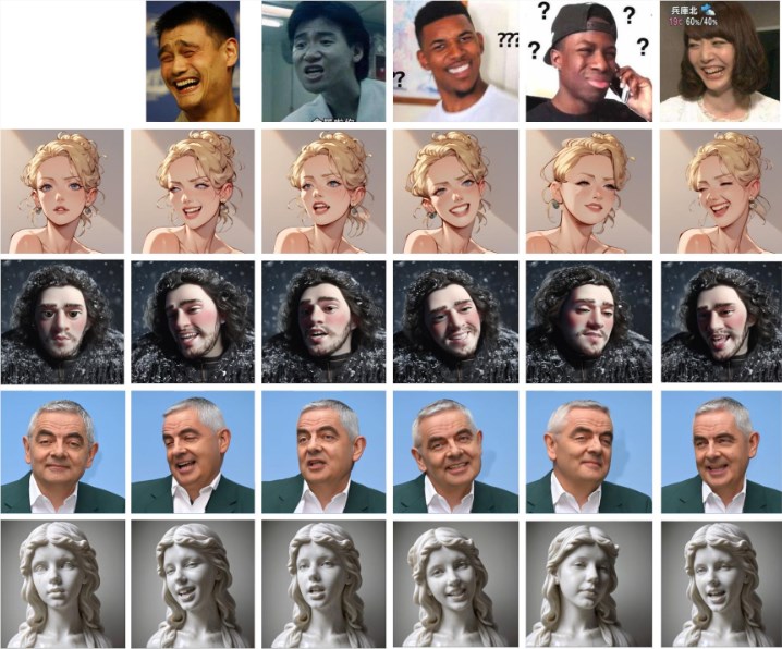 AI新框架HelloMeme：超逼真实现不同图片之间的表情迁移