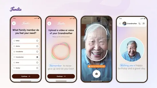 Familia.AI推“复活亲人”软件，支持视频通话