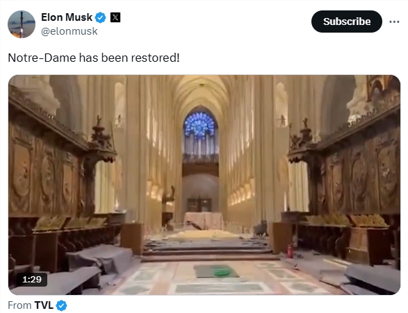 AI助力800年古迹浴火重生！时隔5年，巴黎圣母院终于完成修复