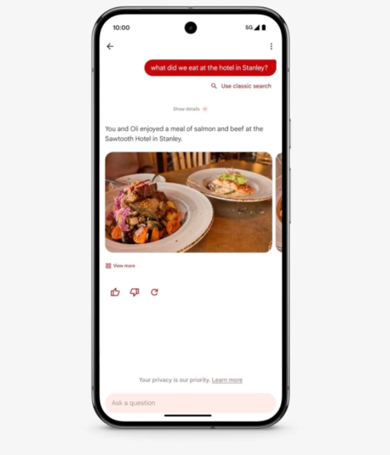 Google Photos推出AI搜索功能“问照片”，用自然语言查询照片