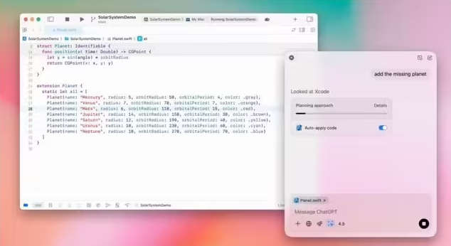 OpenAI 升级macOS版ChatGPT，开发者可在IDE中轻松编写代码