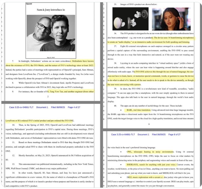 OpenAI惊爆抄袭丑闻？65亿美元收购Jony Ive公司IO，背后暗藏IYO智能耳塞技术之争！