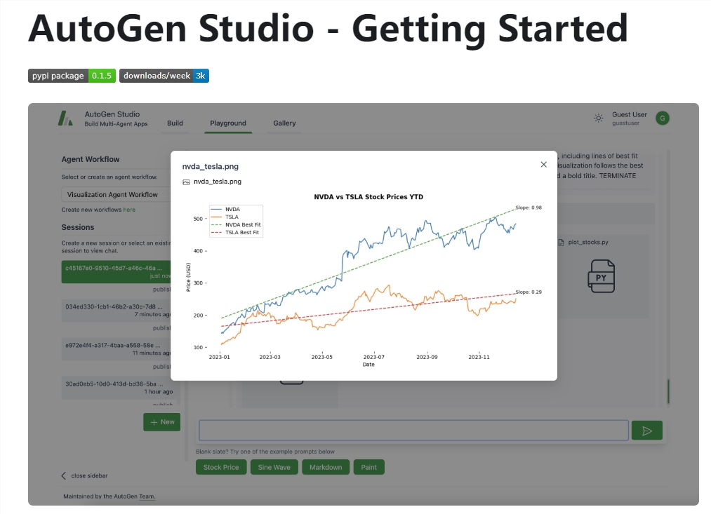 微软构建AutoGen Studio，低代码实现AI agent原型设计