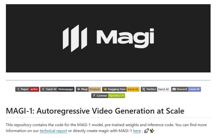 全球首个自回归视频生成大模型 MAGI-1 重磅发布，Swin Transformer 团队引领视频创作新潮流