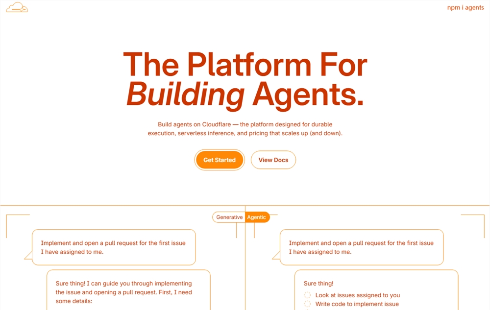Cloudflare 发布 Node.js 生态 Agents 开发包，助力 AI 代理开发