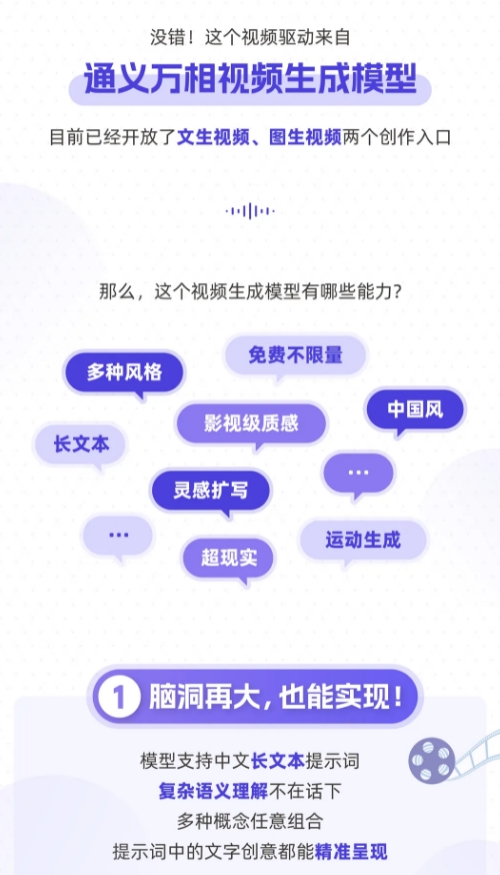 阿里通义万相视频生成模型“AI生视频”功能正式上线
