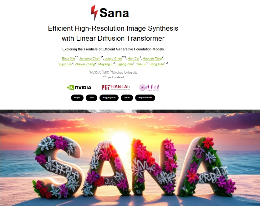 震撼登场！英伟达开源图像生成模型Sana ，1秒生图、支持中英文和emoji