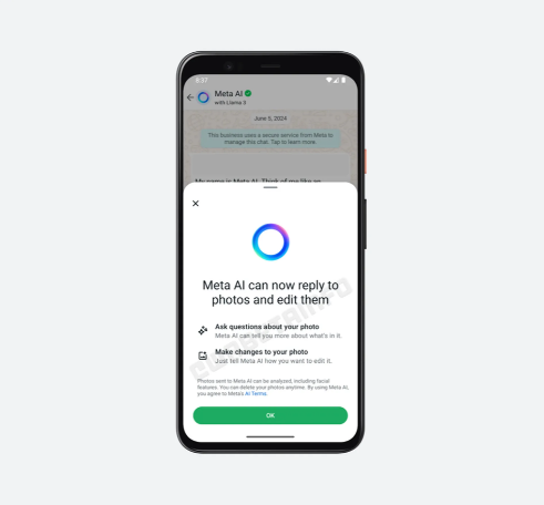 Meta AI 将在 Android 版 WhatsApp 中增强图像处理能力