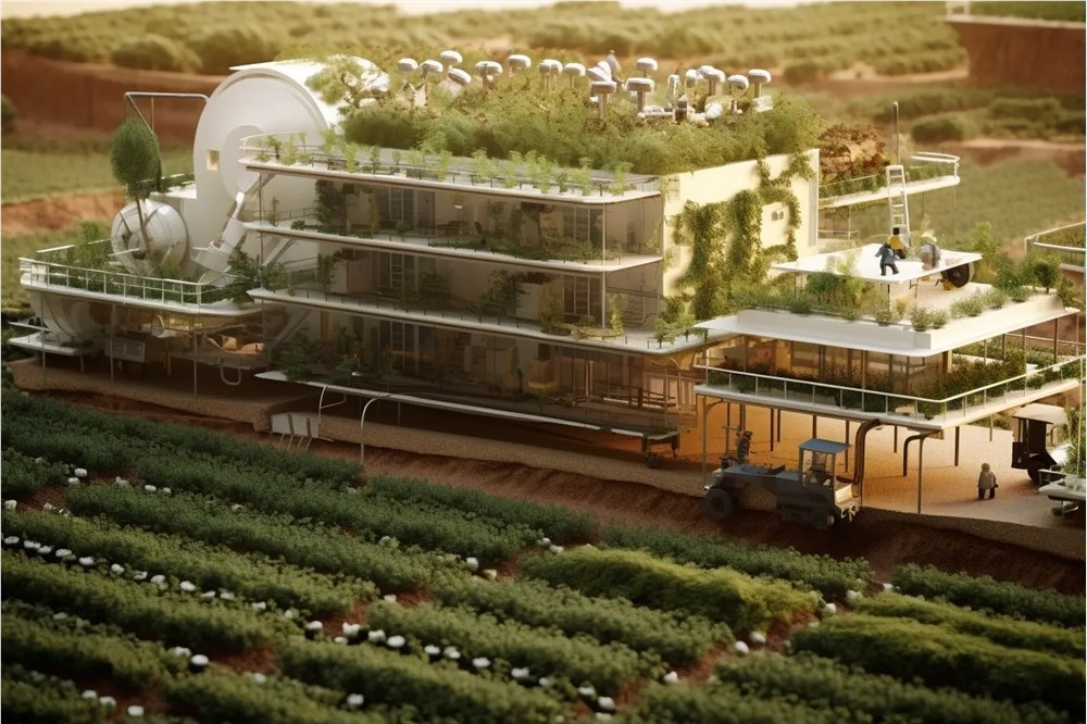 新型农场 农作物 农业 种植