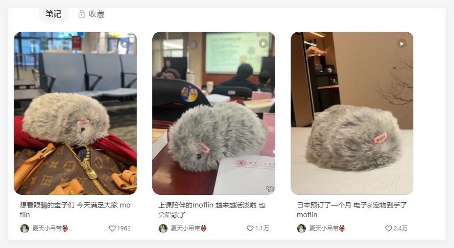不需要喂食也能陪伴你 AI宠物Moflin在小红书走红