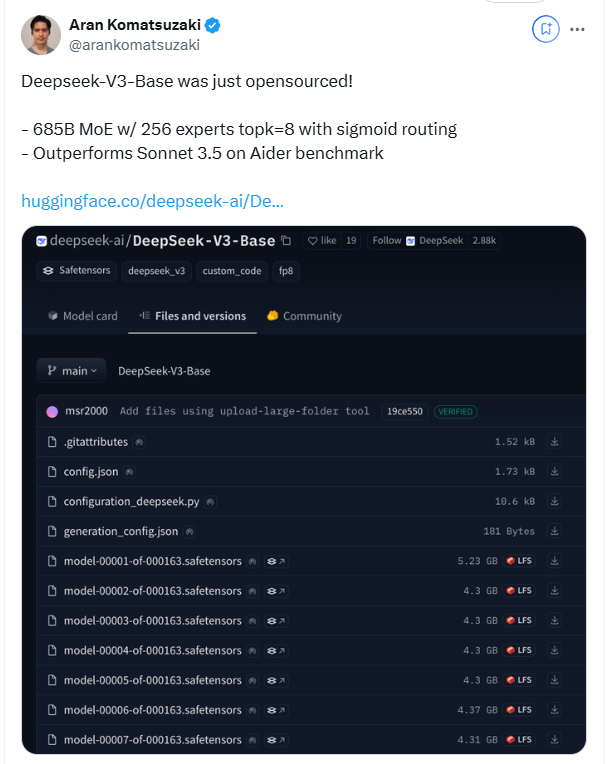 Deepseek V3开源！多语言编程能力飙升，力压Claude 3.5 Sonnet V2