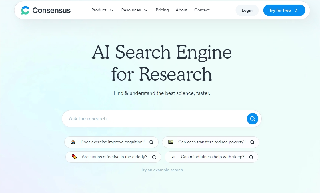 AI学术搜索引擎Consensus融资1150万美元，年收入破150万美元