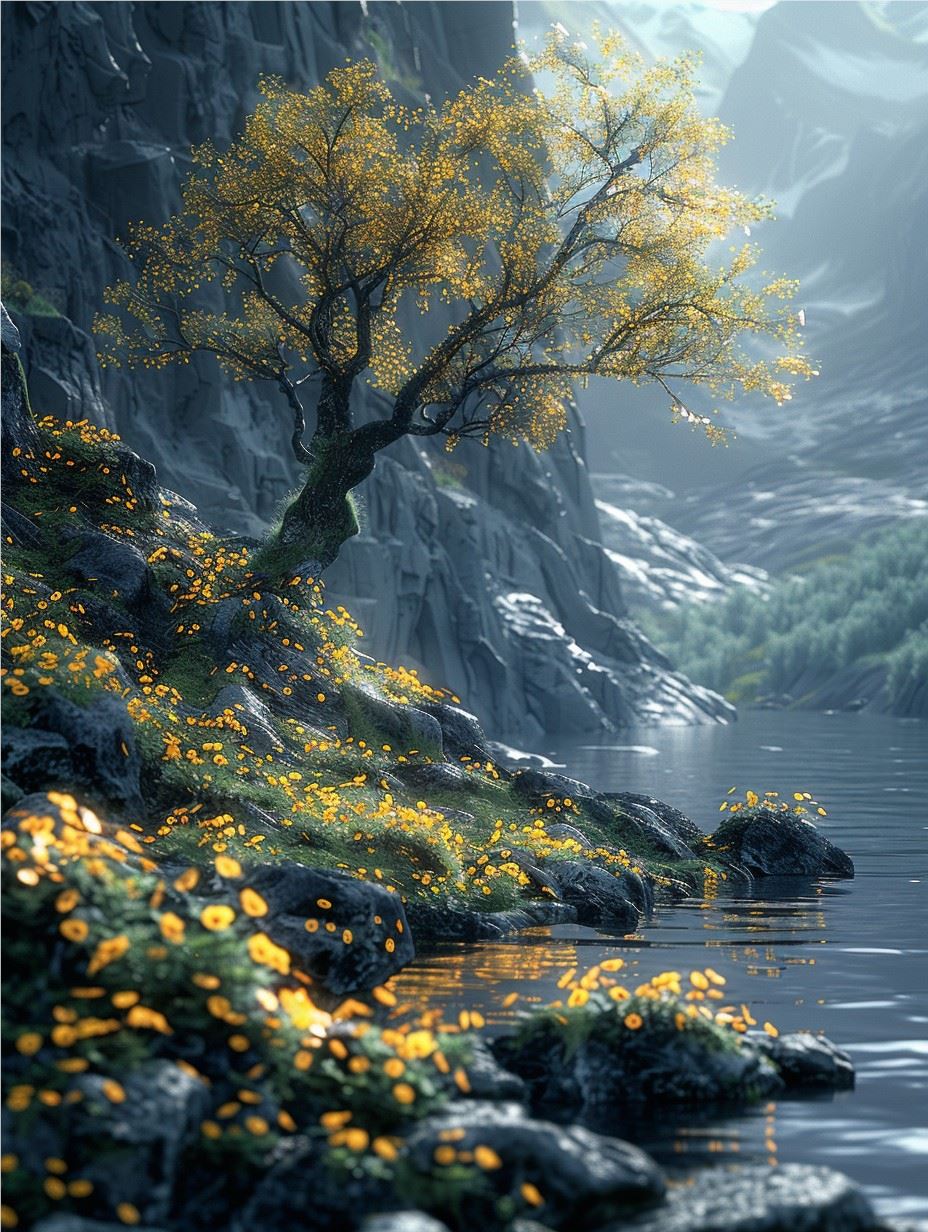 4_1718186314150_ai2023_Green_mountain_hillside_has_a_conformation_tree_black_te_f31f0acd-a9ae-47b2-9303-2c93006cd209.png