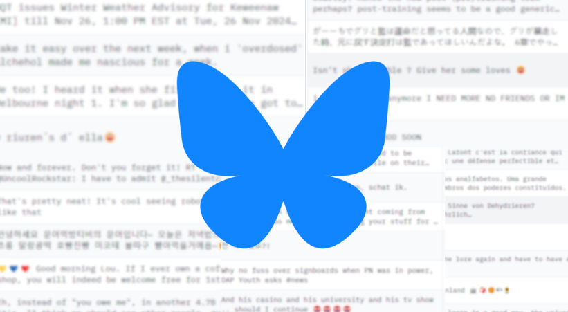 社交媒体Bluesky用户数据遭抓取：一百万公开帖子被用于 AI 训练