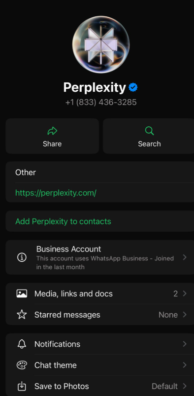  Perplexity AI登陆WhatsApp，集成原生图像生成开启智能交互新篇章