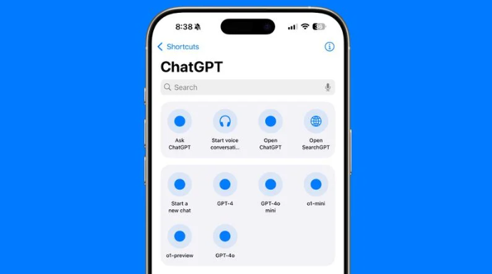 ios版ChatGPT更新：可用iPhone快捷指令启用SearchGPT功能